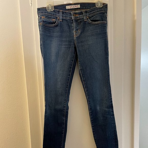 J Brand Women's Dark Denim Low Rise Straight Leg Jeans-26 - Picture 1 of 5